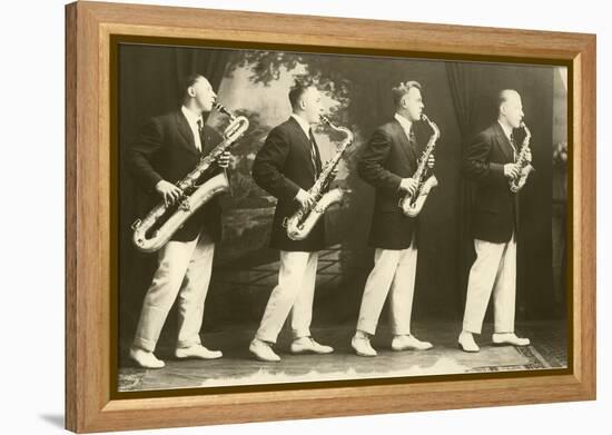 Four Saxophones-null-Framed Stretched Canvas