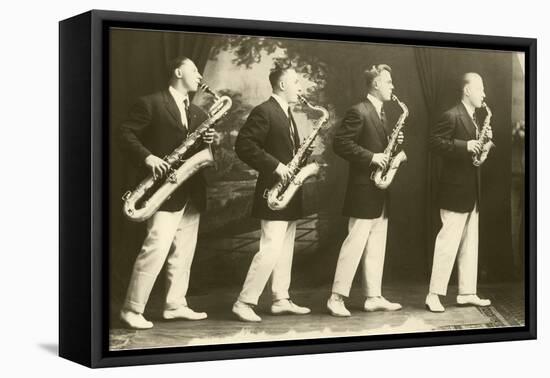 Four Saxophones-null-Framed Stretched Canvas