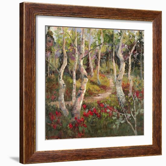 Four Seasons Aspens I-Nanette Oleson-Framed Art Print