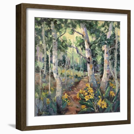 Four Seasons Aspens II-Nanette Oleson-Framed Art Print