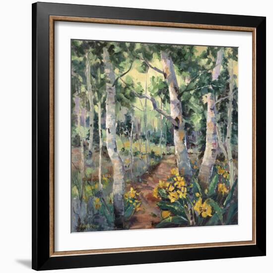 Four Seasons Aspens II-Nanette Oleson-Framed Art Print