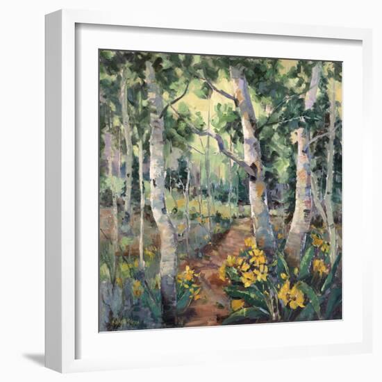 Four Seasons Aspens II-Nanette Oleson-Framed Art Print