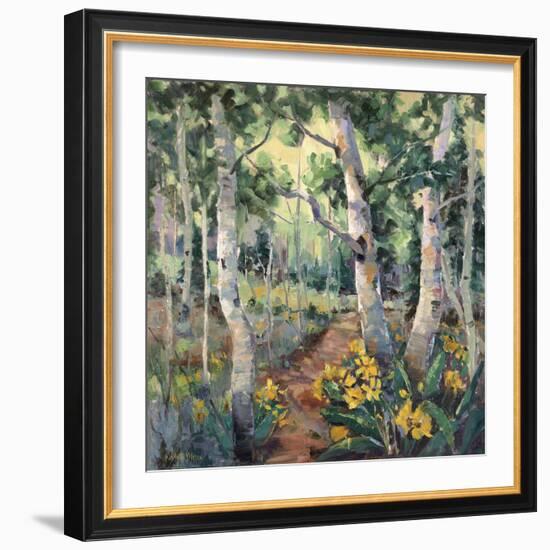 Four Seasons Aspens II-Nanette Oleson-Framed Art Print