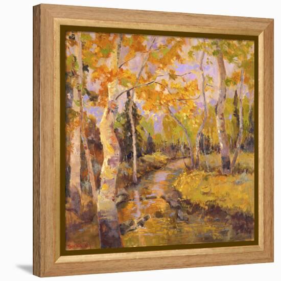Four Seasons Aspens III-Nanette Oleson-Framed Stretched Canvas
