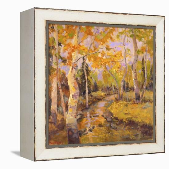 Four Seasons Aspens III-Nanette Oleson-Framed Stretched Canvas