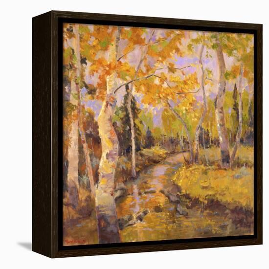 Four Seasons Aspens III-Nanette Oleson-Framed Stretched Canvas