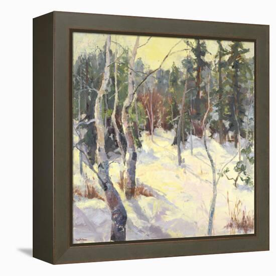 Four Seasons Aspens IV-Nanette Oleson-Framed Stretched Canvas