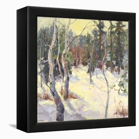 Four Seasons Aspens IV-Nanette Oleson-Framed Stretched Canvas