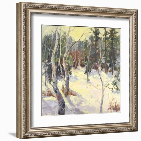 Four Seasons Aspens IV-Nanette Oleson-Framed Art Print