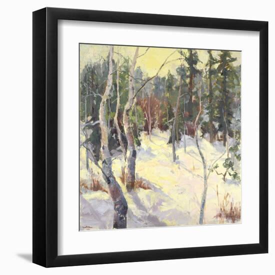 Four Seasons Aspens IV-Nanette Oleson-Framed Art Print