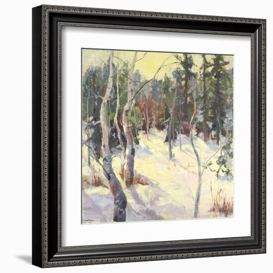 Four Seasons Aspens IV-Nanette Oleson-Framed Art Print