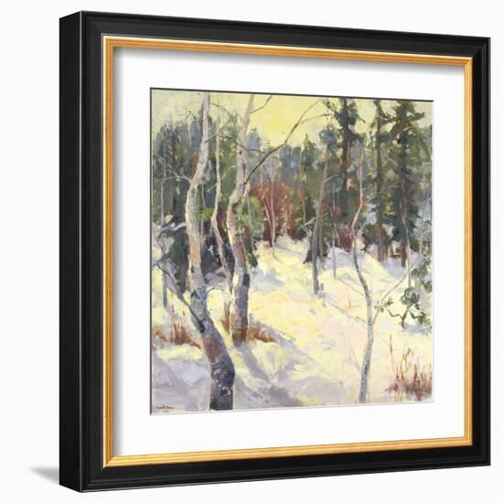 Four Seasons Aspens IV-Nanette Oleson-Framed Art Print