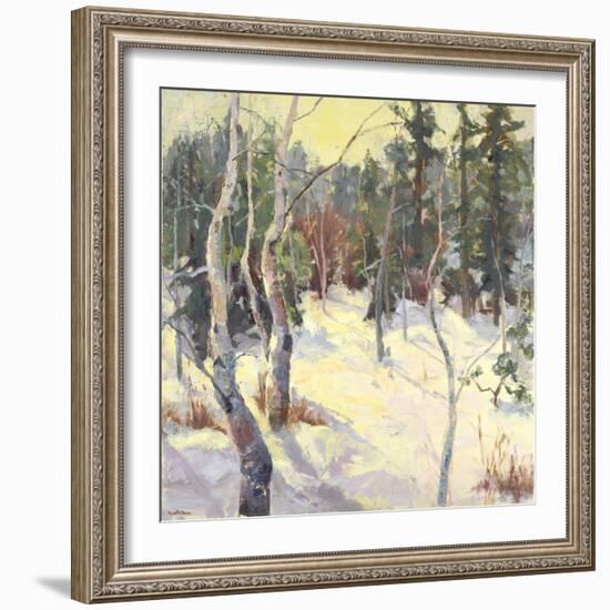 Four Seasons Aspens IV-Nanette Oleson-Framed Art Print