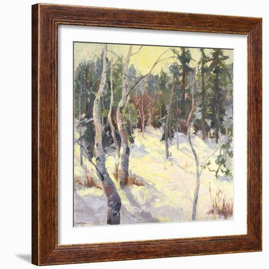 Four Seasons Aspens IV-Nanette Oleson-Framed Art Print