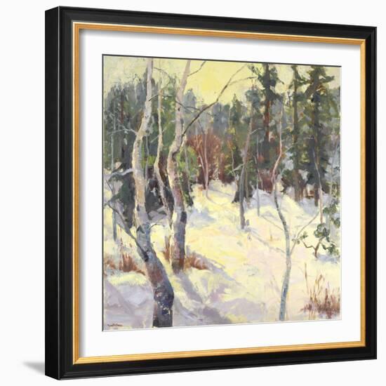 Four Seasons Aspens IV-Nanette Oleson-Framed Art Print