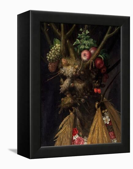 Four Seasons in One Head by Giuseppe Arcimboldo-Giuseppe Arcimboldo-Framed Premier Image Canvas