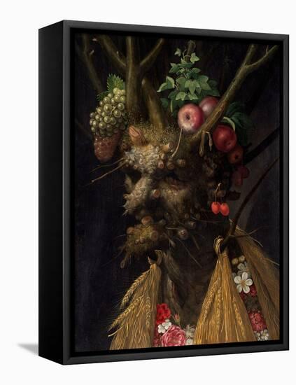 Four Seasons in One Head by Giuseppe Arcimboldo-Giuseppe Arcimboldo-Framed Premier Image Canvas