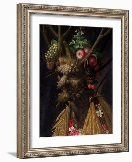 Four Seasons in One Head by Giuseppe Arcimboldo-Giuseppe Arcimboldo-Framed Giclee Print