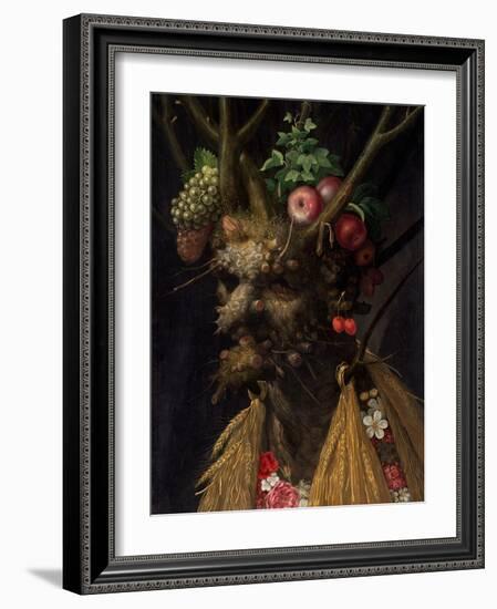 Four Seasons in One Head by Giuseppe Arcimboldo-Giuseppe Arcimboldo-Framed Giclee Print