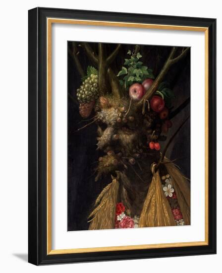 Four Seasons in One Head by Giuseppe Arcimboldo-Giuseppe Arcimboldo-Framed Giclee Print