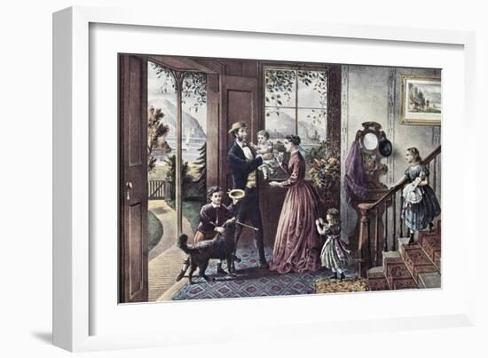 Four Seasons of Life: Middle Age-Currier & Ives-Framed Giclee Print