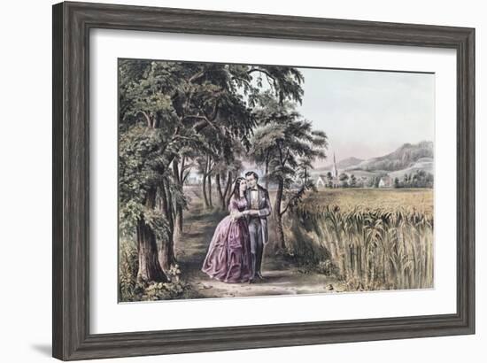 Four Seasons of Life: Season of Love-Currier & Ives-Framed Giclee Print