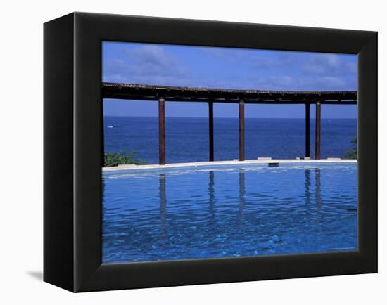 Four Seasons Punta Mita Resort, Beach Vista from Pool, Puerto Vallarta, Mexico-Judith Haden-Framed Premier Image Canvas