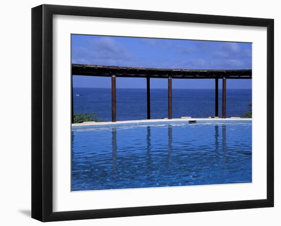 Four Seasons Punta Mita Resort, Beach Vista from Pool, Puerto Vallarta, Mexico-Judith Haden-Framed Photographic Print