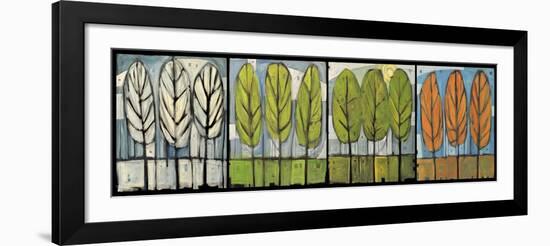 Four Seasons Tree Series Horizontal-Tim Nyberg-Framed Giclee Print