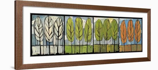 Four Seasons Tree Series Horizontal-Tim Nyberg-Framed Giclee Print