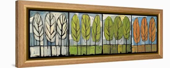 Four Seasons Tree Series Horizontal-Tim Nyberg-Framed Premier Image Canvas