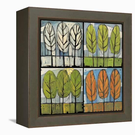 Four Seasons Tree Series Square-Tim Nyberg-Framed Premier Image Canvas