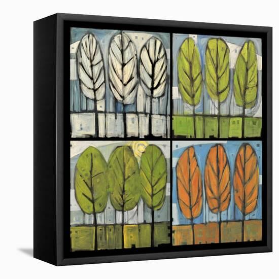 Four Seasons Tree Series Square-Tim Nyberg-Framed Premier Image Canvas