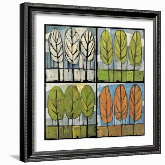 Four Seasons Tree Series Square-Tim Nyberg-Framed Giclee Print