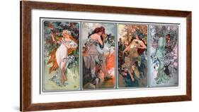 Four Seasons-Alphonse Mucha-Framed Giclee Print