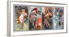 Four Seasons-Alphonse Mucha-Framed Giclee Print