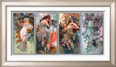 Alphonse Mucha “The Four Seasons” Art Reproduction Poster 24 x 36 Alphonse Mucha “The Four Seasons” Art Reproduction Poster 24 x 36