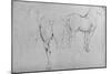 'Four Sketches of Horses', c1480 (1945)-Leonardo Da Vinci-Mounted Giclee Print