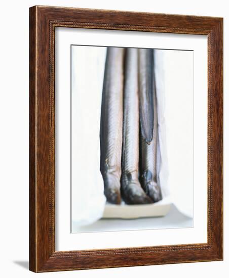 Four Smoked Eels in a Box-Peter Medilek-Framed Photographic Print