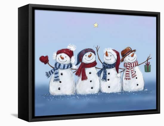 Four Snowmen-MAKIKO-Framed Premier Image Canvas