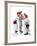 Four Sporting Boys: Baseball-Norman Rockwell-Framed Giclee Print