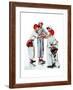 Four Sporting Boys: Baseball-Norman Rockwell-Framed Giclee Print