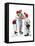 Four Sporting Boys: Baseball-Norman Rockwell-Framed Premier Image Canvas