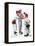 Four Sporting Boys: Baseball-Norman Rockwell-Framed Premier Image Canvas