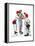 Four Sporting Boys: Baseball-Norman Rockwell-Framed Premier Image Canvas