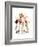 Four Sporting Boys: Basketball-Norman Rockwell-Framed Giclee Print