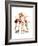 Four Sporting Boys: Basketball-Norman Rockwell-Framed Giclee Print