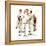 Four Sporting Boys: Golf-Norman Rockwell-Framed Premier Image Canvas