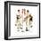 Four Sporting Boys: Golf-Norman Rockwell-Framed Premium Giclee Print