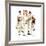 Four Sporting Boys: Golf-Norman Rockwell-Framed Giclee Print